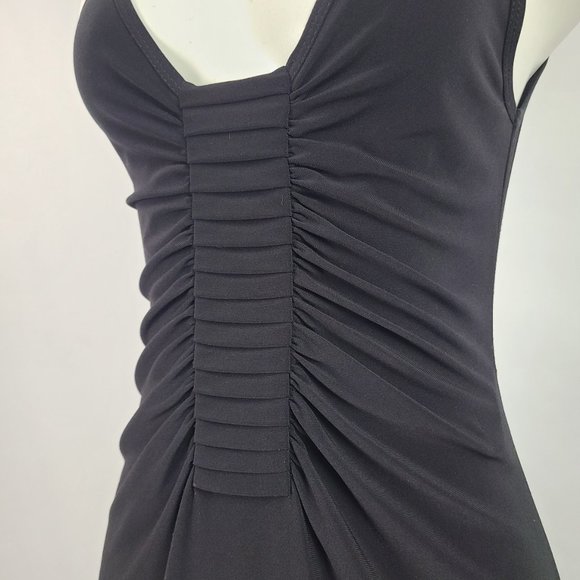 Joseph Ribkoff Little Black Dress Ruched Size 8 - Picture 3 of 15